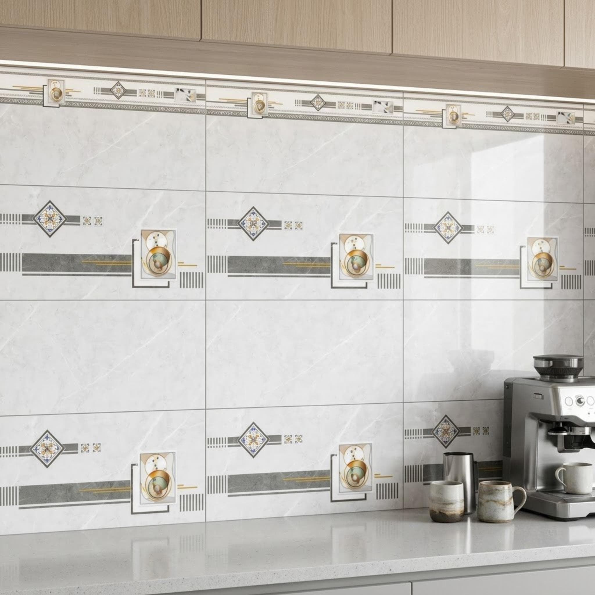 Gạch ốp tường Việt Nam Ý Mỹ Hoa văn / Họa tiết S36055D