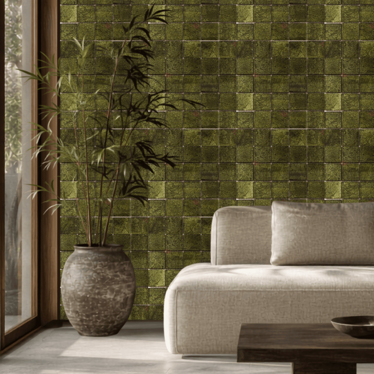 Gạch ốp tường Trung Quốc SongNgocLan Mosaic, Hình học GFC003