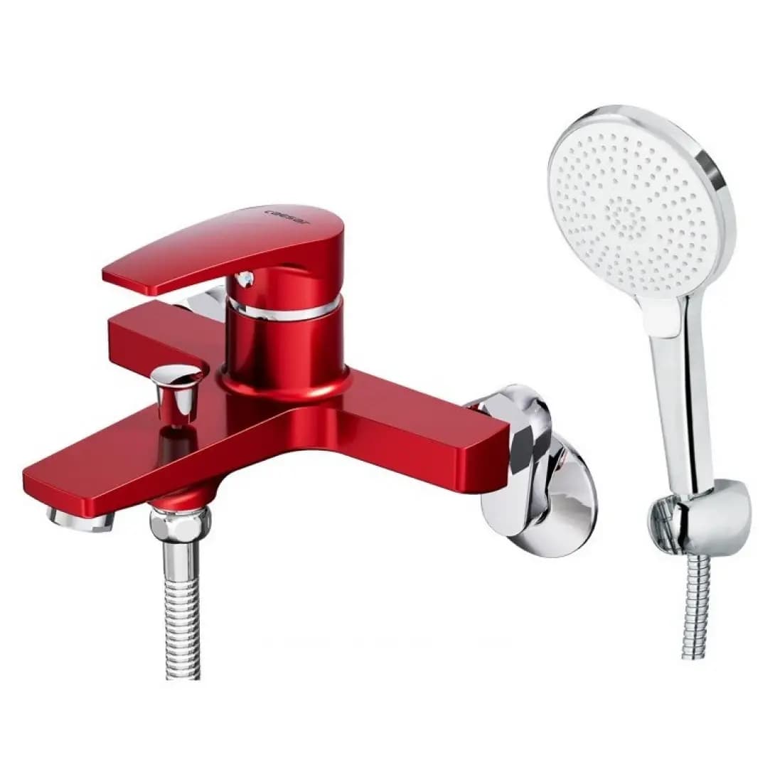 Vòi Sen CAESAR S393CR Màu Đỏ Nóng Lạnh