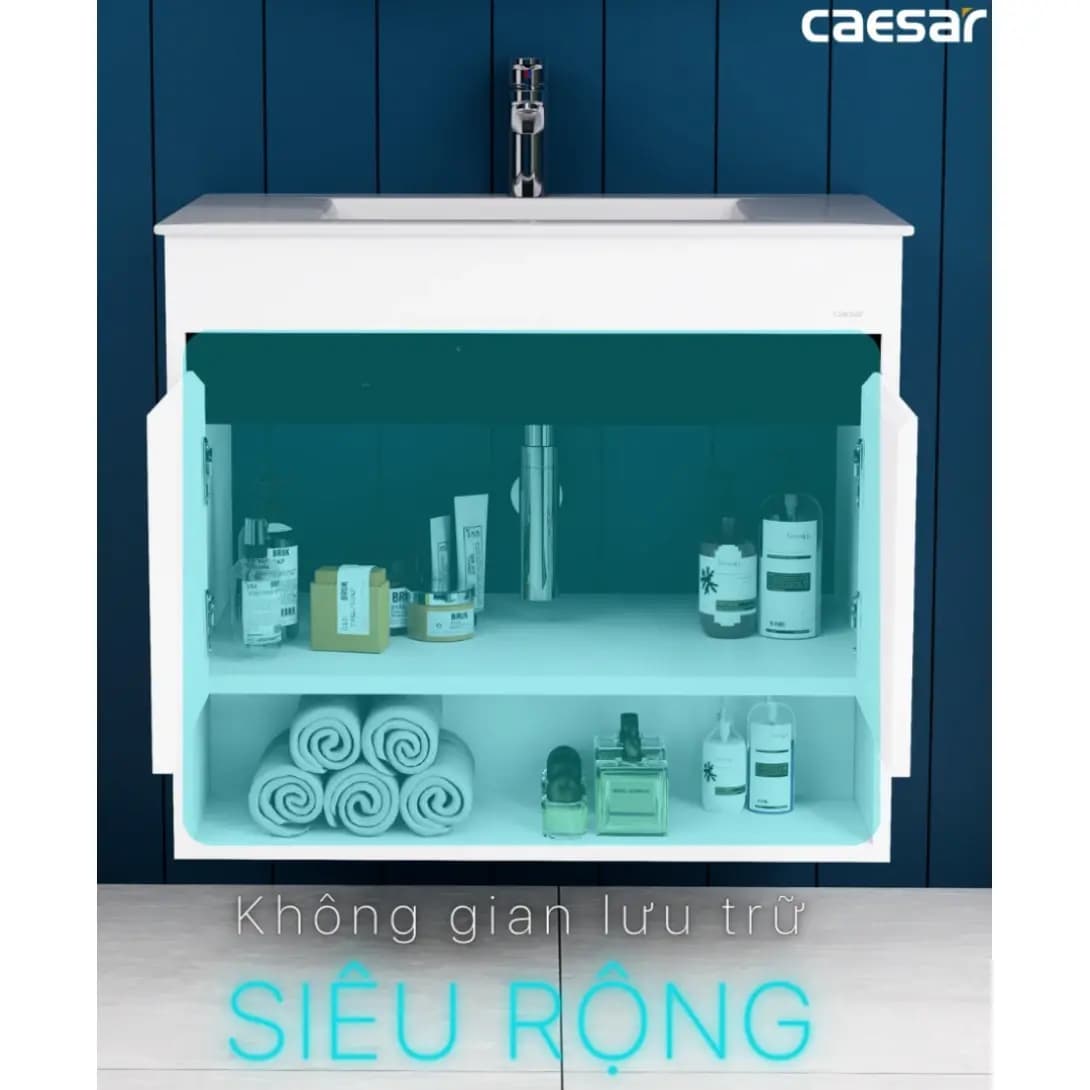 Bộ Tủ Lavabo Caesar LF5032 + EH15032AV Treo Tường