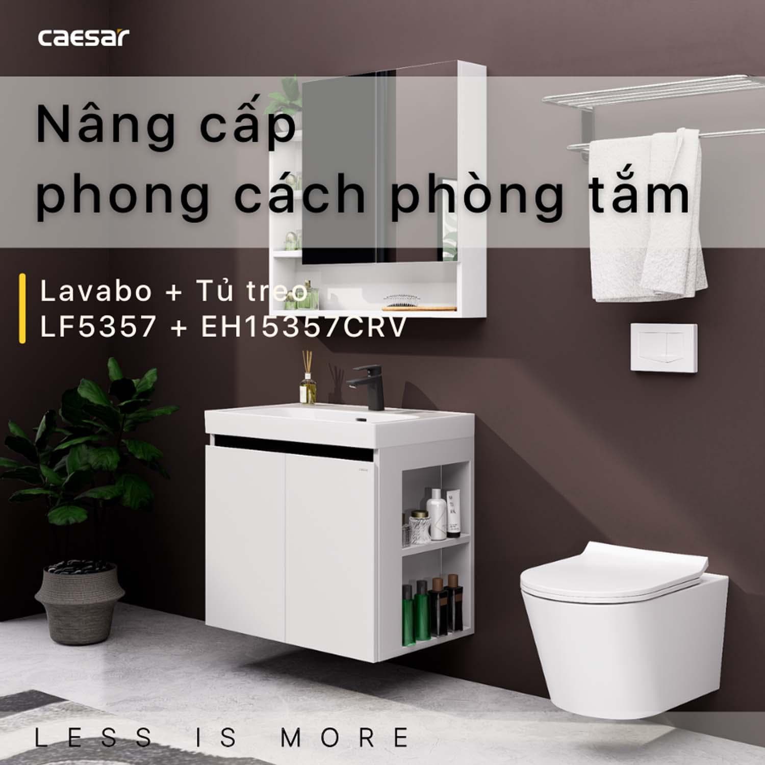 Tủ chậu cabinet Caesar EH15358CRW7V