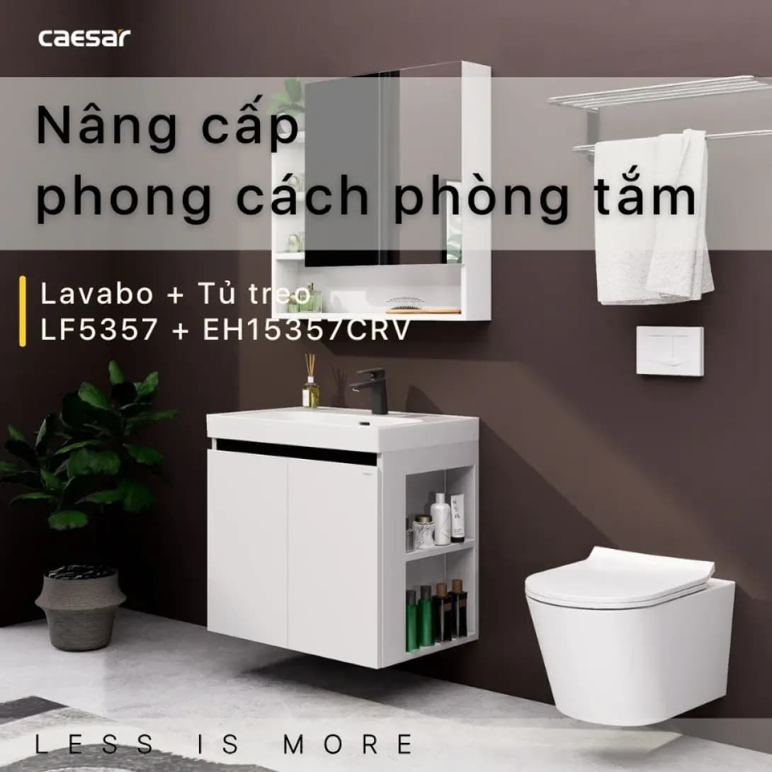 Bộ Tủ Lavabo Caesar LF5357 + EH15357CRV