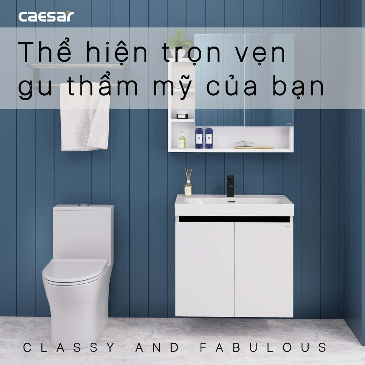 Tủ chậu cabinet Caesar EH15358CRW7V