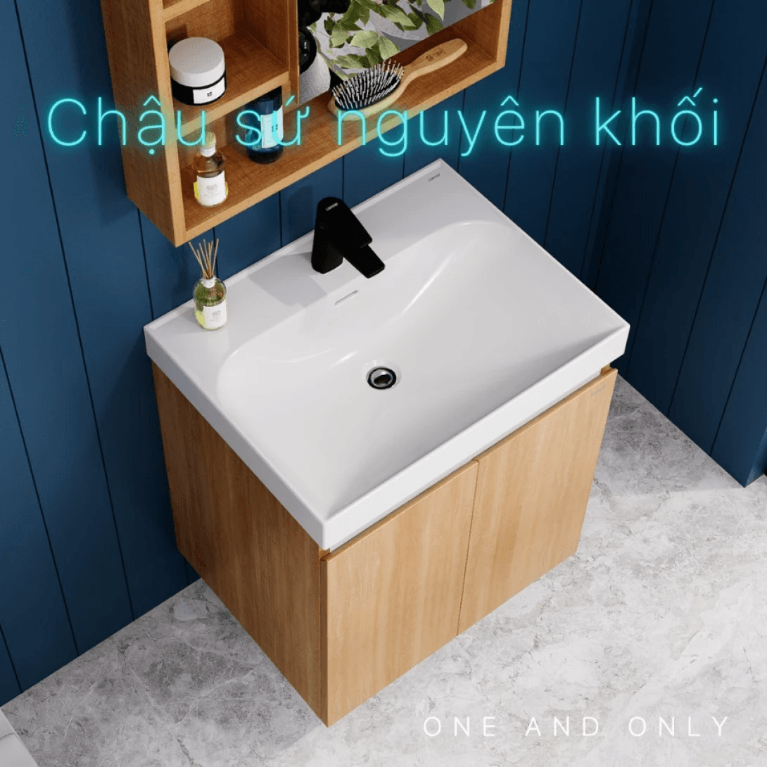 Bộ tủ lavabo kết hợp tủ treo LF5356 + EH15356AW7V