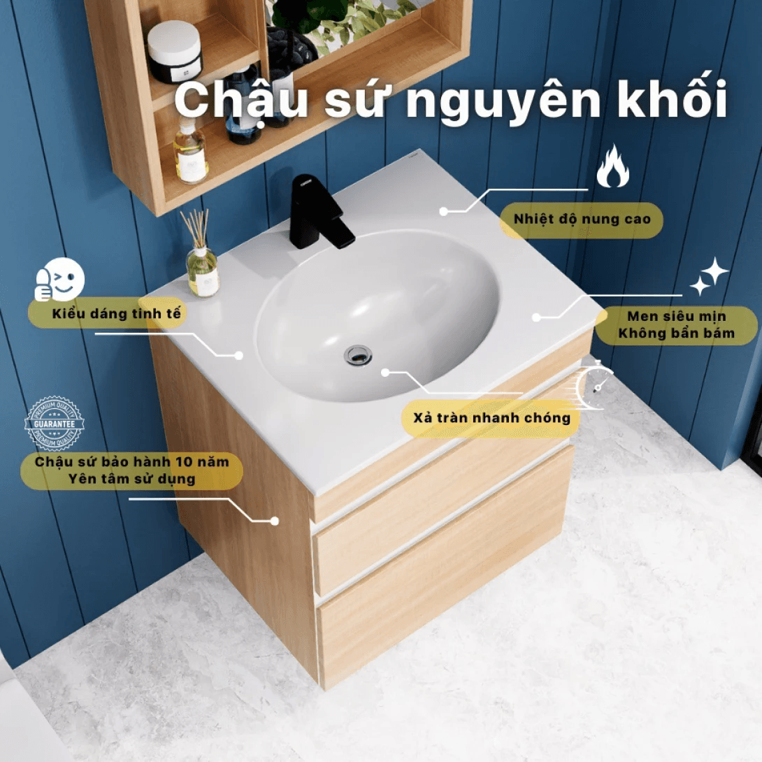 Bộ Tủ Lavabo Caesar LF5024 + EH15024DDW7V