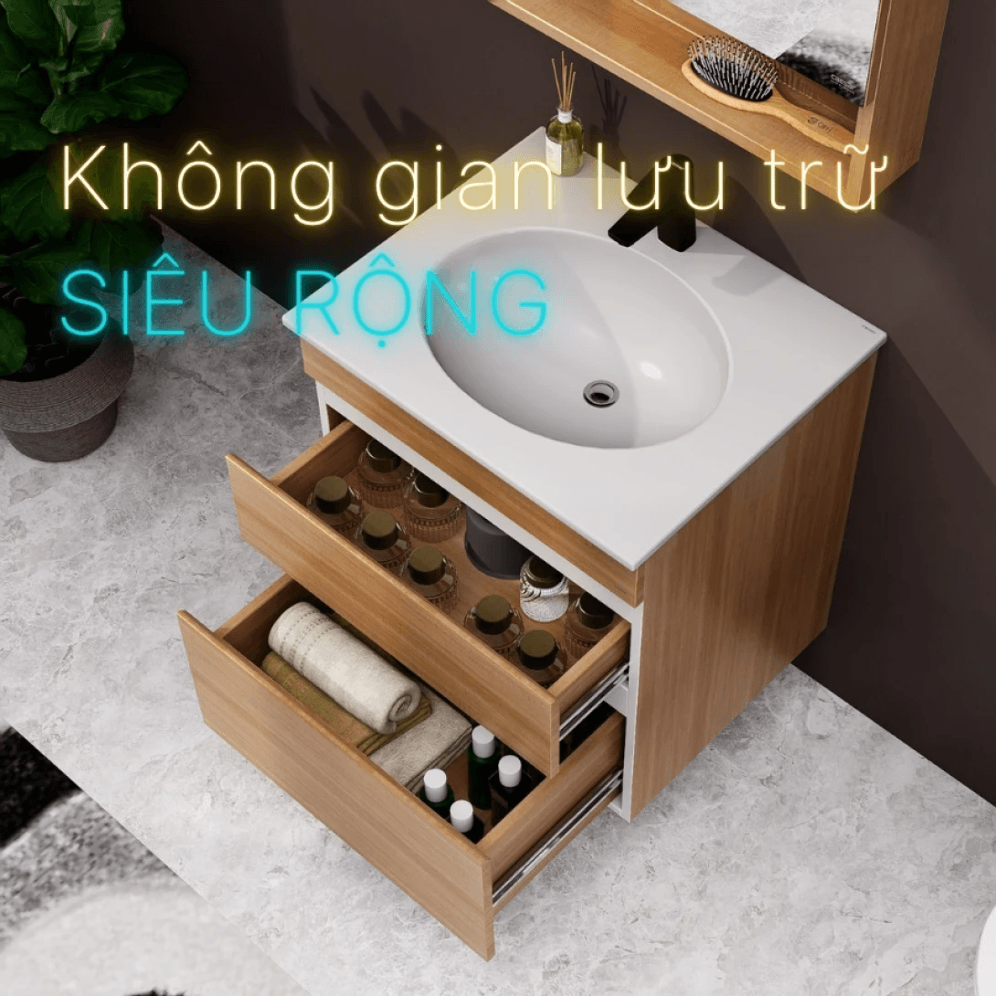 Bộ Tủ Lavabo Caesar LF5024 + EH15024DDW7V