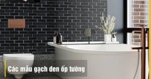 Các mẫu gạch màu đen