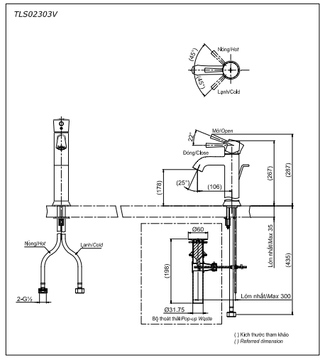 Vòi Lavabo TOTO TLS02303V Nóng Lạnh Cổ Cao - Ảnh 4