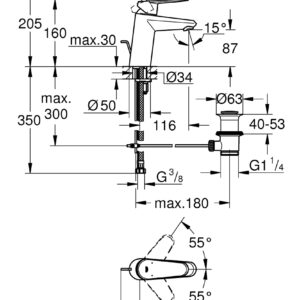 VÒI CHẬU GROHE EURODISC COSMOPOLITAN