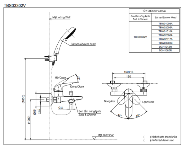 SEN TẮM NÓNG LẠNH TOTO DÒNG LC TBS03302V - Ảnh 4