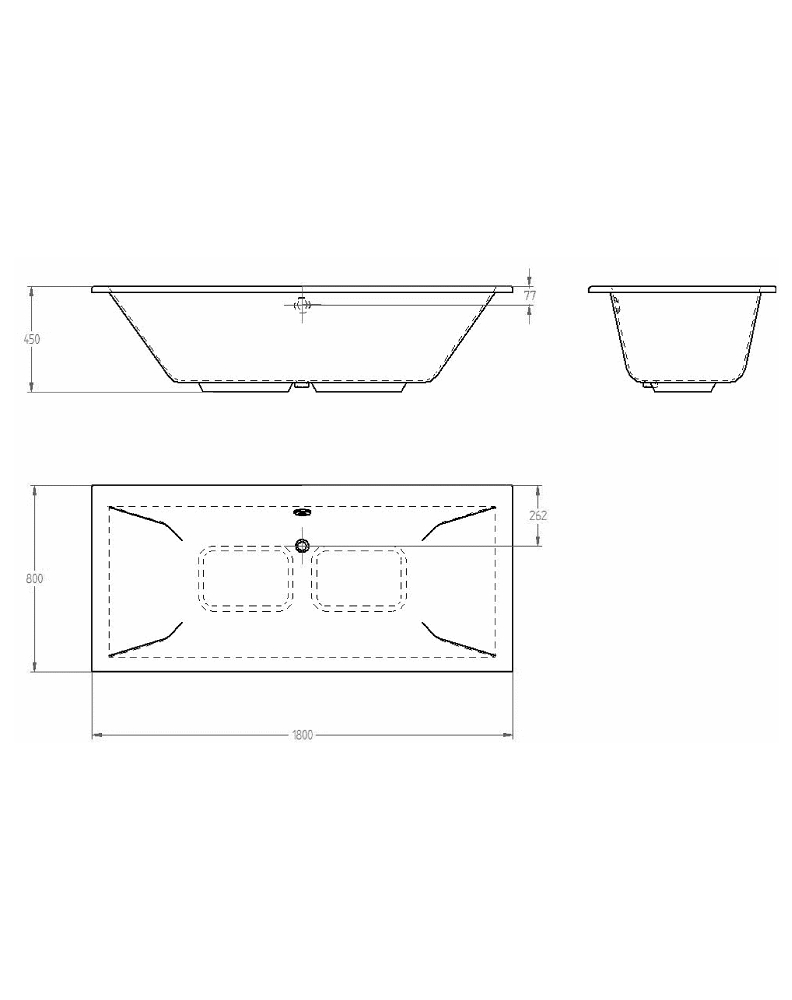 BỒN TẮM GROHE EUROCUBE ( chưa bao gồm yếm) -  39159000 - Ảnh 2