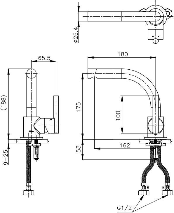 Vòi lavabo nóng lạnh CT2311AE - Ảnh 2