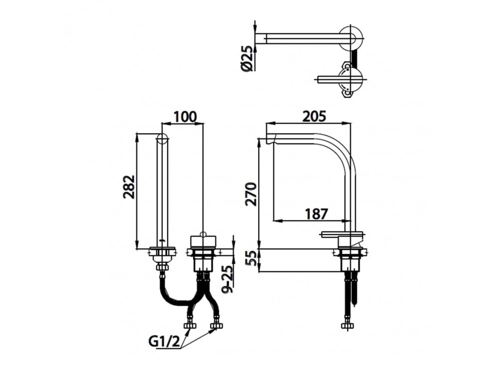 Vòi Lavabo nóng lạnh COTTO CT2314AYE - Ảnh 2