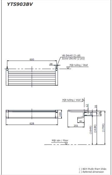 THANH TREO KHĂN 2 TẰNG TOTO - YTS903BV - Ảnh 2