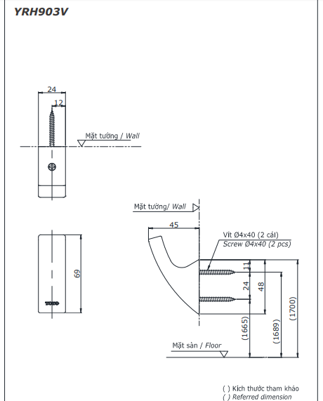 MÓC ÁO ĐƠN TOTO - YRH903V - Ảnh 6