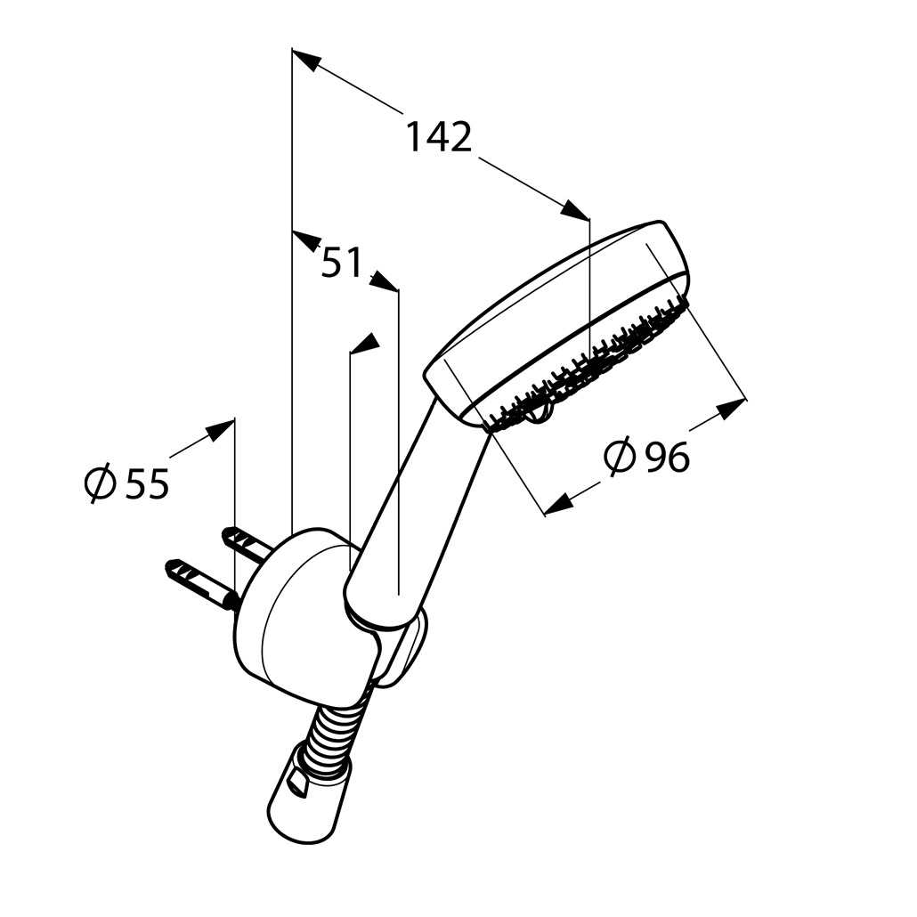 Tay sen tắm 3 chức năng KLUDI LOGO - Ảnh 4