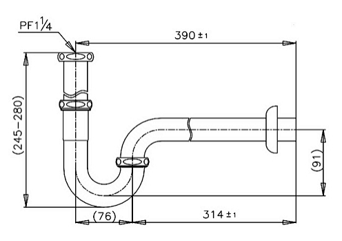 Ống thải chữ P COTTO - CT683AX(HM) - Ảnh 2