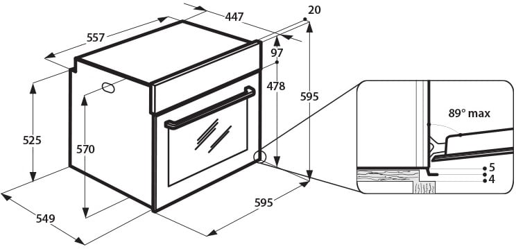 LÒ NƯỚNG FA3 834 H IX A AUS - Ảnh 2