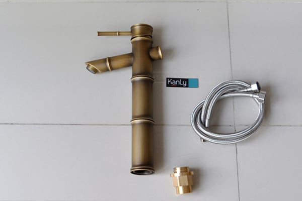 Vòi Lavabo nóng lạnh bằng đồng thân cao KANLY - GCA02 - Ảnh 2