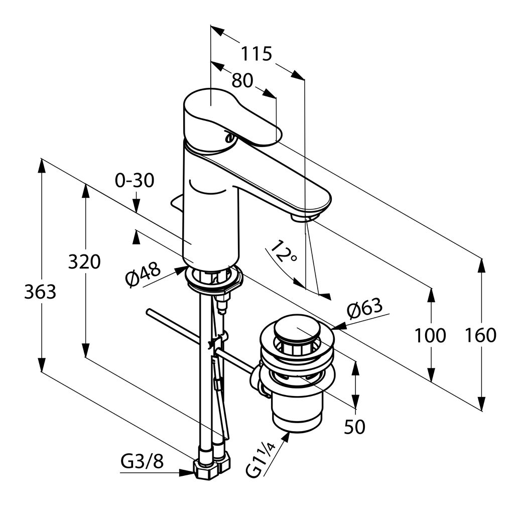 VÒI CHẬU 1 LỖ KLUDI OBJEKTA - Ảnh 2