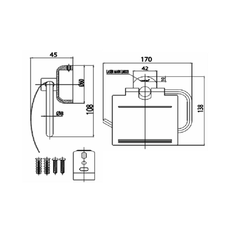 Hộp giấy vệ sinh CT0125(HM) - Ảnh 2