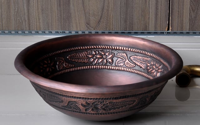 CHẬU RỬA BẰNG ĐỒNG THAU KANLY - RSC304