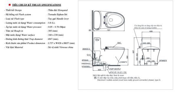 Bồn Cầu TOTO MS887RT2 (MS887T2) Một Khối Nắp TC393VS - Ảnh 2