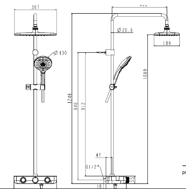 SEN CÂY NHIỆT ĐỘ AMERICAN STANDARD DÒNG EASYSET EXPOSED - WF-4955 - Ảnh 8