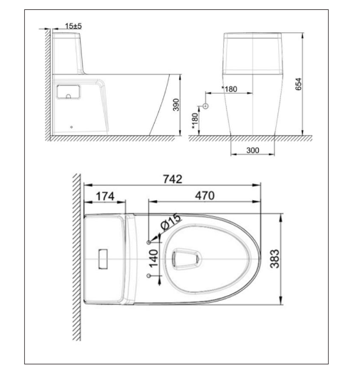 Bộ cầu 1 khối Acacia SupaSleek VF-1808E - Ảnh 2