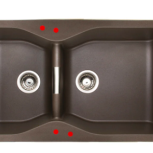 CHẬU RỬA CHÉN ĐÔI CARYSIL - LAC2