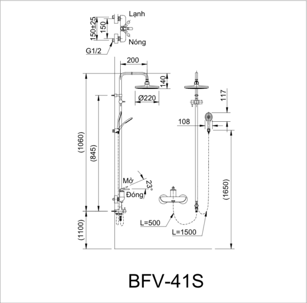 Sen tắm cây INAX - BFV-41S - Ảnh 2