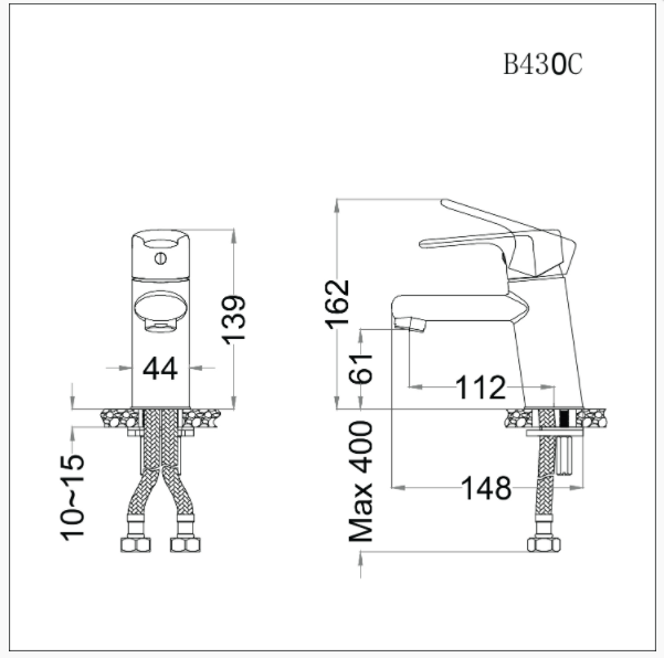 Vòi Lavabo Nóng Lạnh B430CP / B430CU - Ảnh 2