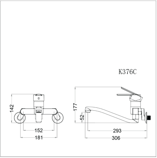 Vòi Bếp Nóng Lạnh - K376C - Ảnh 2