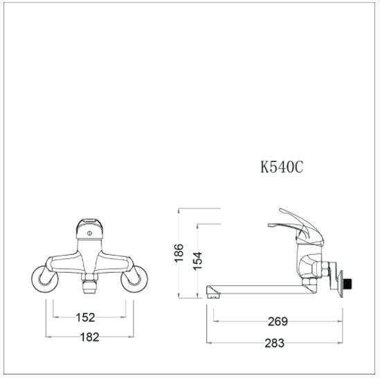 Vòi Bếp Nóng Lạnh - K540C - Ảnh 2