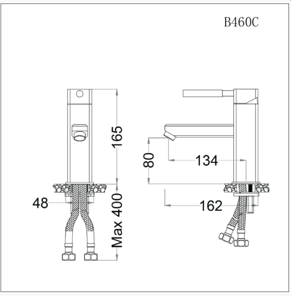 Vòi Lavabo Nóng Lạnh - B460C - Ảnh 2