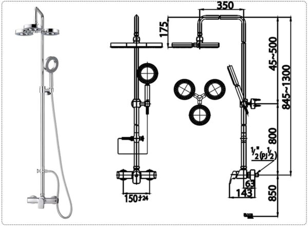 SEN TẮM CÂY COTTO NÓNG LẠNH DÒNG SOPRANO CT2071W - Ảnh 8