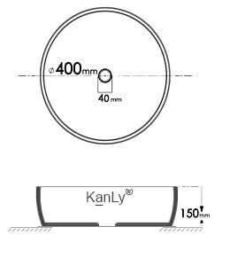 CHẬU SỨ MỸ THUẬT KANLY SU122 - Ảnh 2