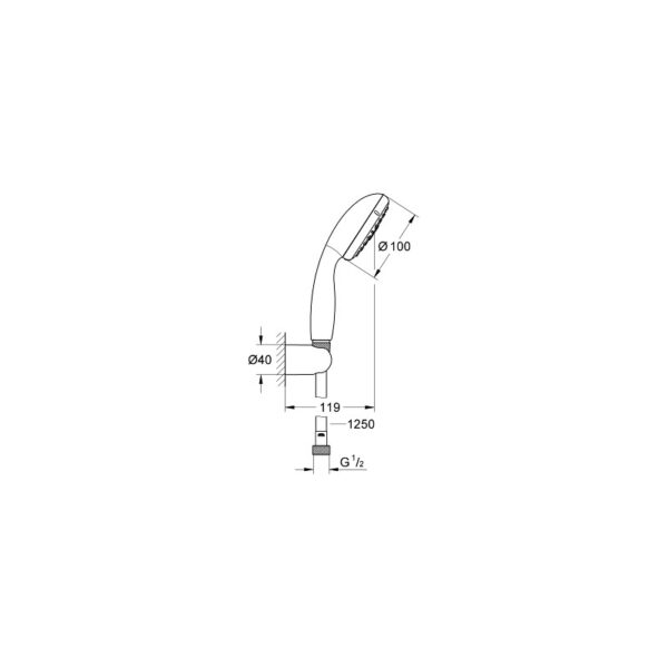 SEN TAY GROHE (GỒM TAY & GÁC) - 27799001 - Ảnh 2