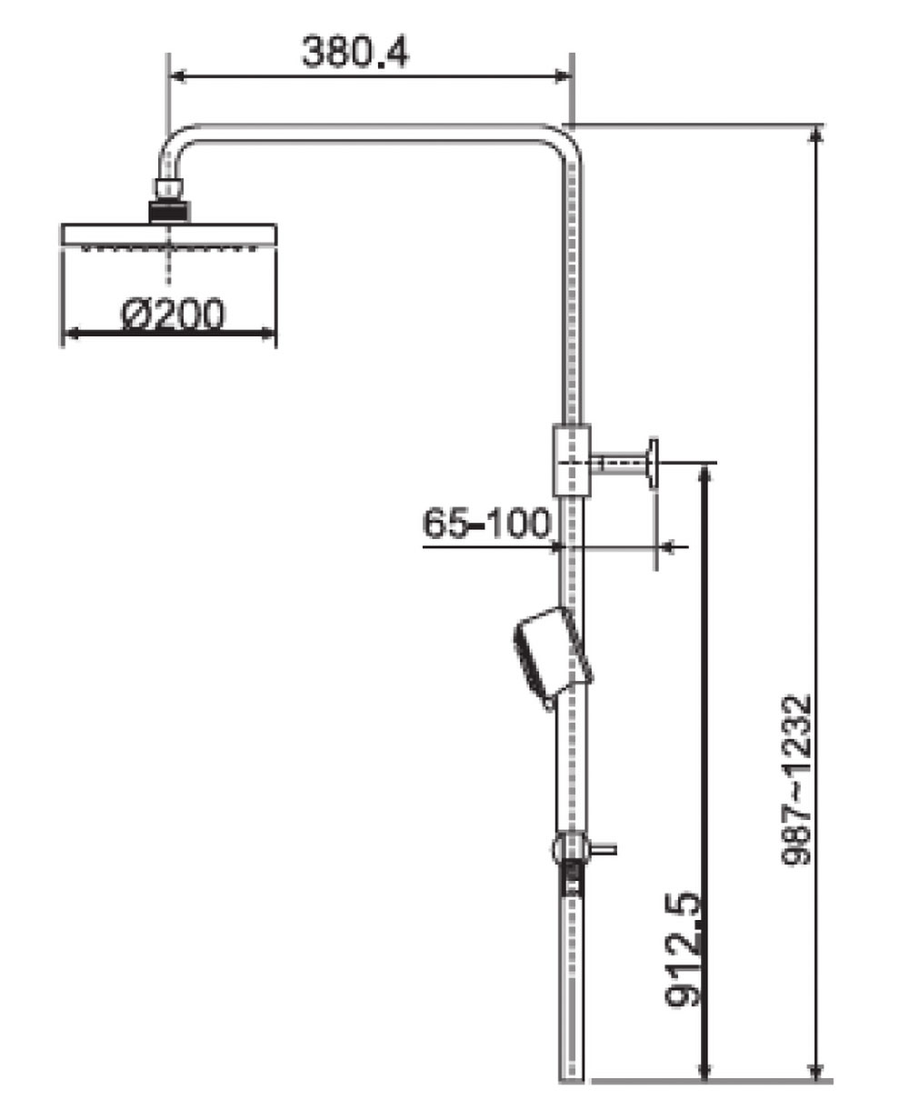THÂN SEN CÂY AMERICAN STANDARD DÒNG MOONSHADOW D200 - A-6110.978.904 - Ảnh 2