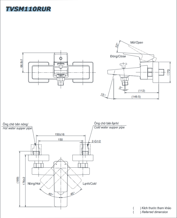Sen tắm TOTO nóng lạnh - TVSM110RUR - Ảnh 4