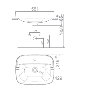 Chậu rửa đặt bàn Signature VF-0420 - Ảnh 4