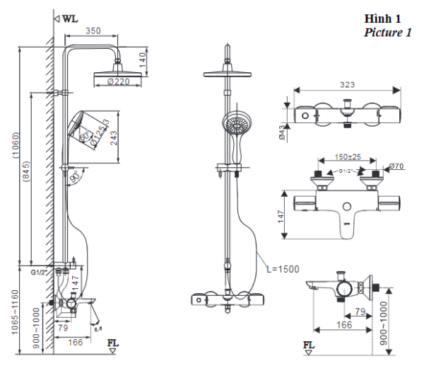 Sen Cây Tắm Nhiệt Độ INAX BFV-3415T-7C - Ảnh 2