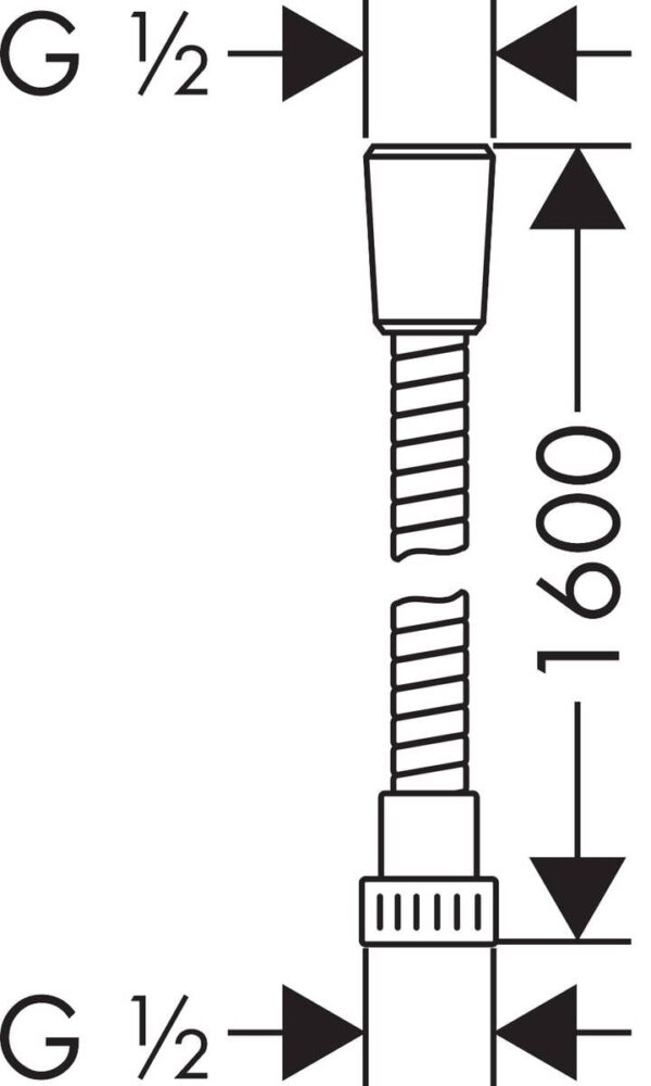 Dây Sen Metaflex C Hansgrohe –  MS 28266000 - Ảnh 2