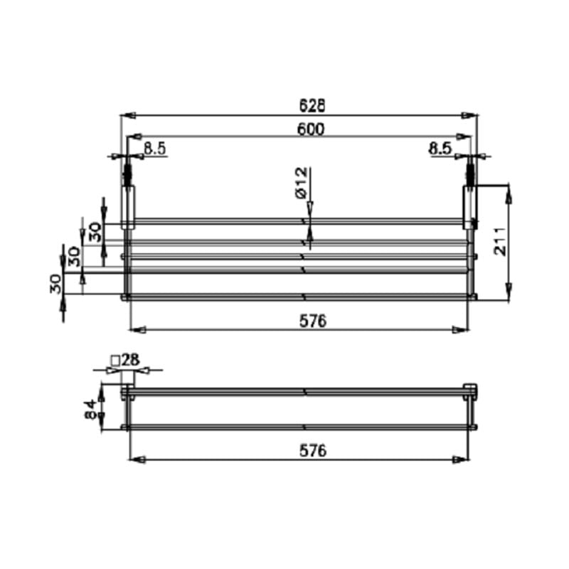 Thanh treo 2 tầng CT888(HM) - Ảnh 2