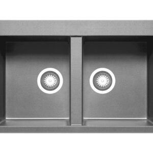 CHẬU RỬA CHÉN HAI NGĂN PYRAMIS ALAZIA 2B – IRON GREY