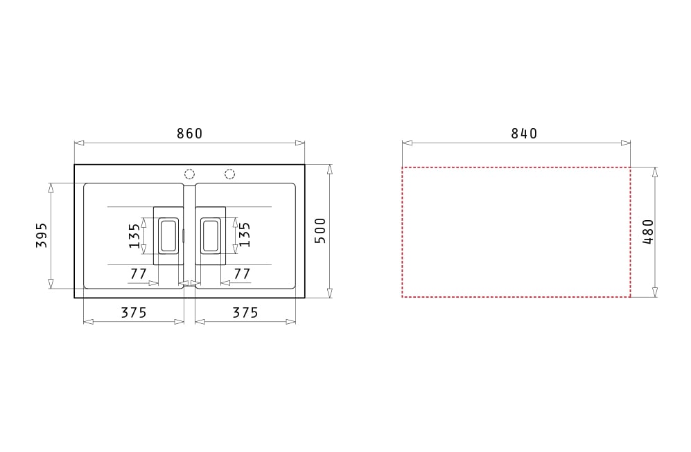 CHẬU RỬA CHÉN 2 NGĂN PYRAGRANITE KARTESIO 2B IRON GREY - Ảnh 2