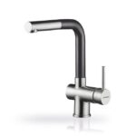 VÒI RỬA CHÉN NÓNG LẠNH PYRAMIS CAPRICCIO STAINLESS STEEL PEARL BLACK