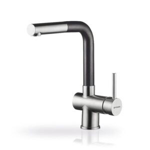 VÒI RỬA CHÉN NÓNG LẠNH PYRAMIS CAPRICCIO STAINLESS STEEL PEARL BLACK