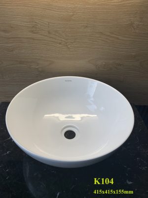 Lavabo sứ mỹ thuật K104 - Ảnh 2