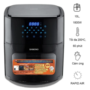 NỒI CHIÊN KHÔNG DẦU SHIMONO DUNG TÍCH 10 LÍT AF1086T